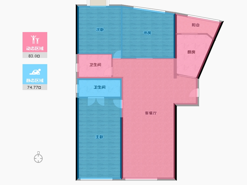 北京-北京市-新城国际23-145.30-户型库-动静分区