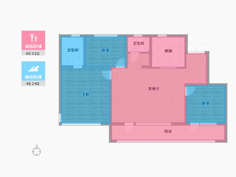 山东省-青岛市-博观星海知海园丨望海园-101.80-户型库-动静分区