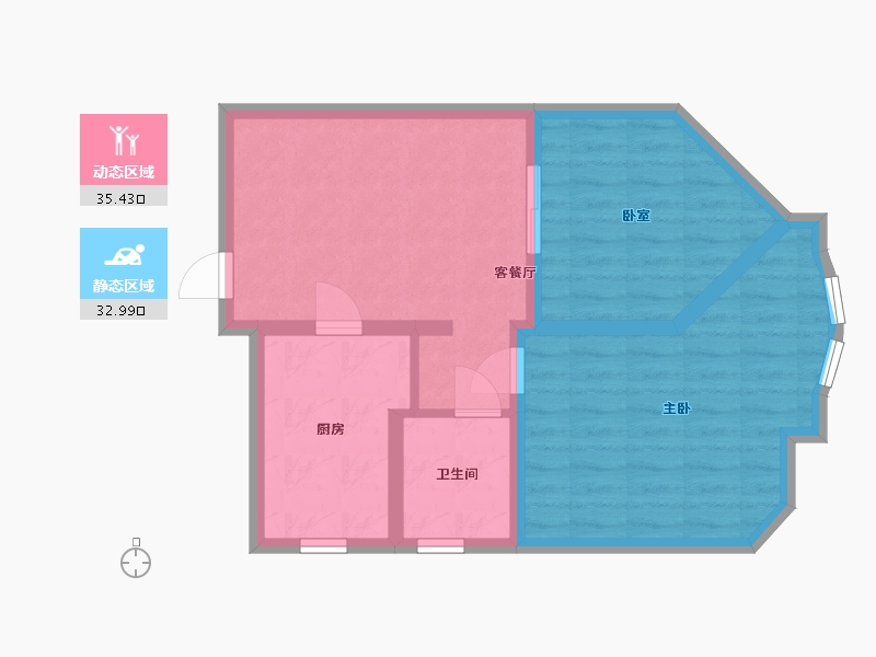 上海-上海市-梅陇八村-61.11-户型库-动静分区