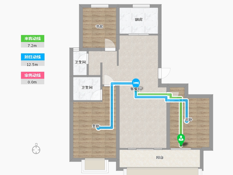 山东省-聊城市-颐和佳苑-110.00-户型库-动静线