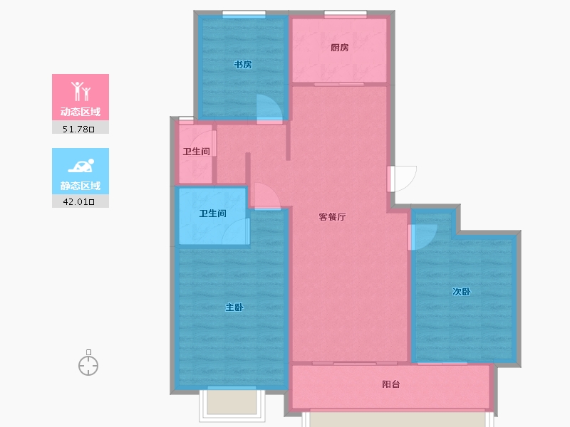 山东省-聊城市-颐和佳苑-110.00-户型库-动静分区