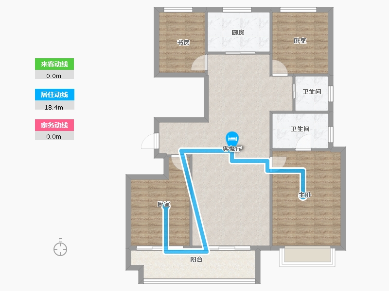 山西省-太原市-中海寰宇时代-113.59-户型库-动静线