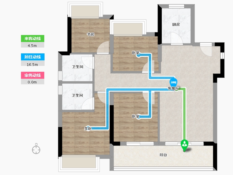 福建省-福州市-左海望悦-81.02-户型库-动静线