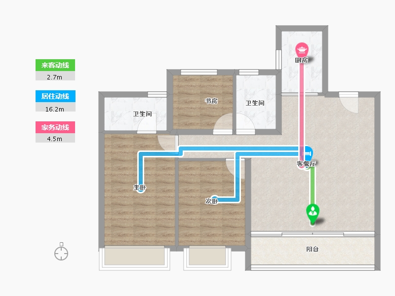 江苏省-苏州市-中交春映东吴-88.00-户型库-动静线