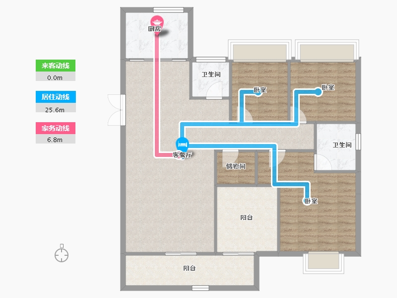 湖南省-长沙市-国欣云境府-115.29-户型库-动静线