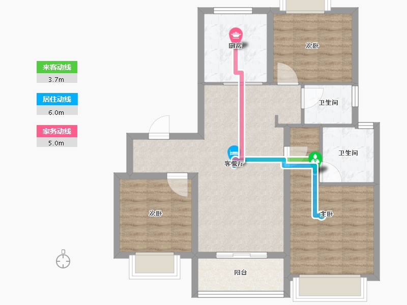 上海-上海市-安联虹悦-79.20-户型库-动静线