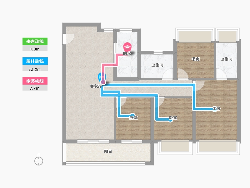 江苏省-苏州市-中交春映东吴-96.00-户型库-动静线