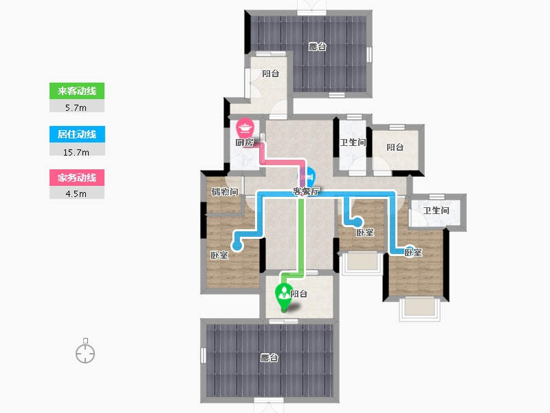 广东省-惠州市-金裕星河丹堤-102.12-户型库-动静线