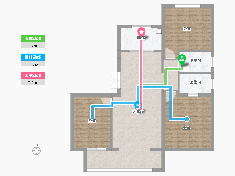 河北省-廊坊市-中交·上和苑-89.28-户型库-动静线