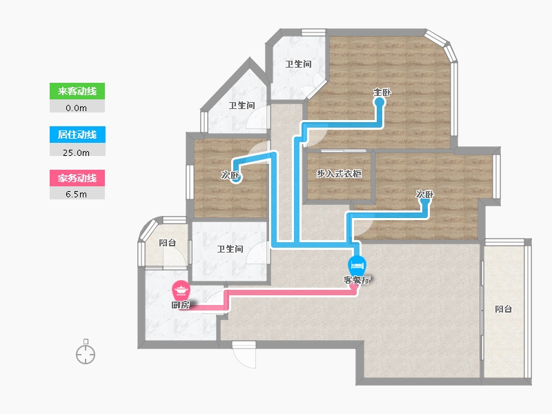 广东省-广州市-新光城市广场2期-105.00-户型库-动静线