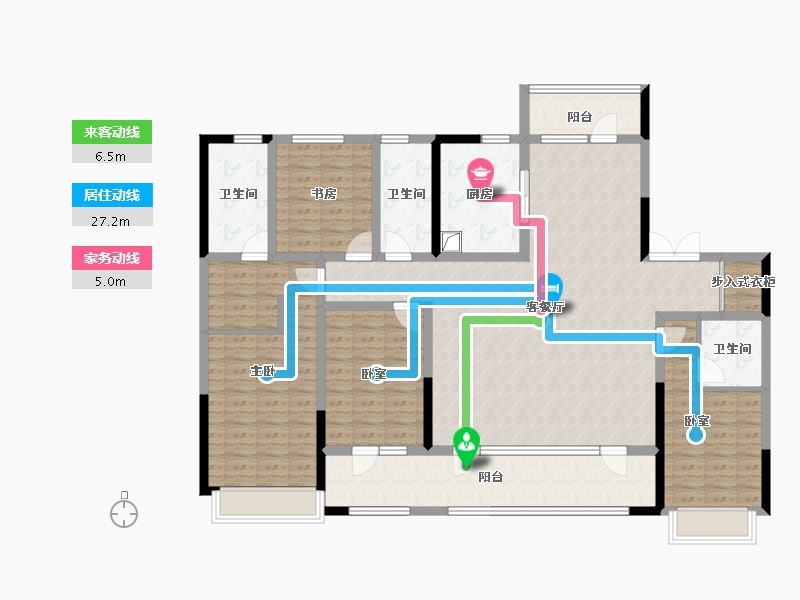 山东省-青岛市-青啤静澜山-154.96-户型库-动静线