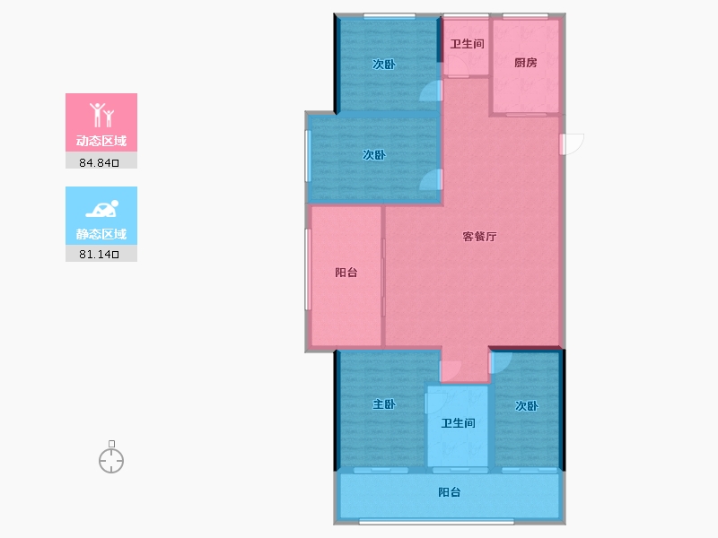 河南省-南阳市-正商如意宽境-151.86-户型库-动静分区