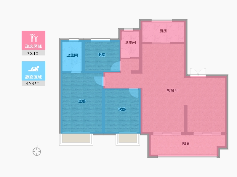 安徽省-宿州市-长九文澜府-100.01-户型库-动静分区