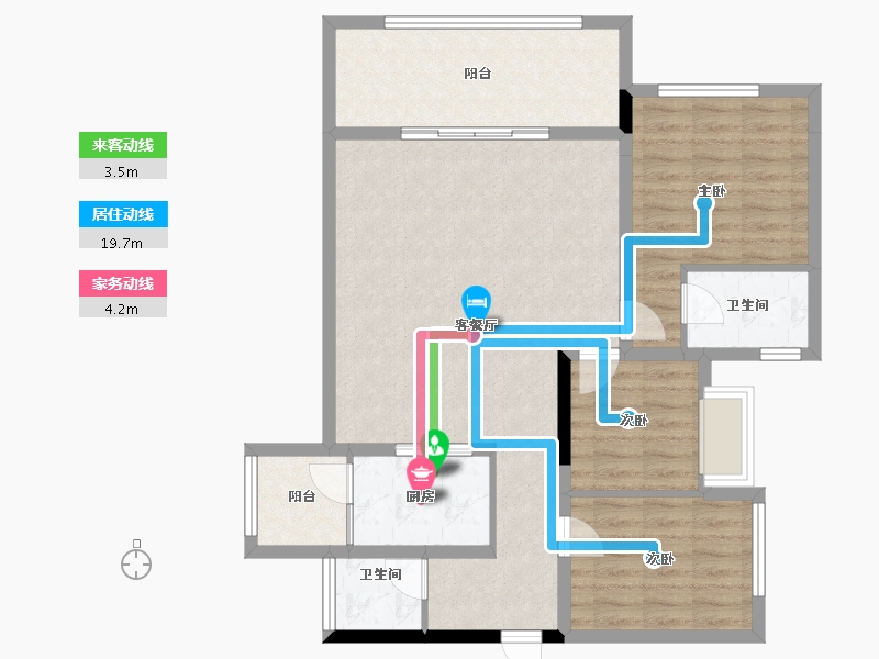 四川省-绵阳市-长虹金嶺1号-93.31-户型库-动静线