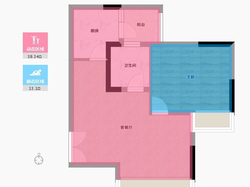 四川省-成都市-川发宽窄慢里-45.65-户型库-动静分区