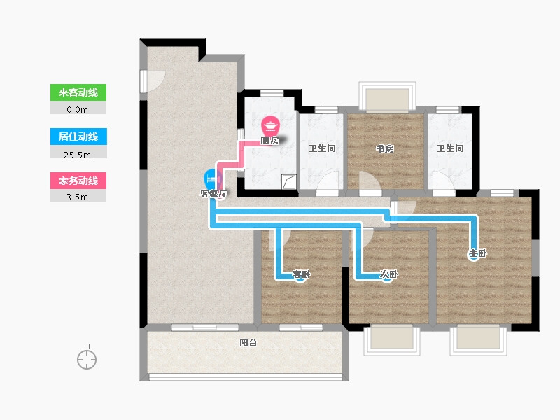 江西省-南昌市-金地九峯境-103.21-户型库-动静线