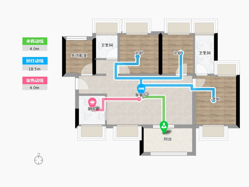 广东省-广州市-香江天辰-67.08-户型库-动静线