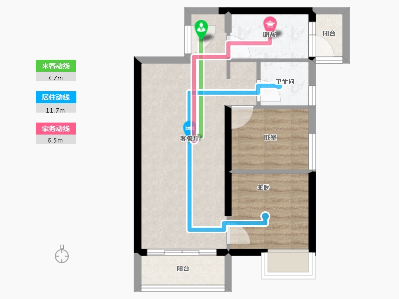 广东省-深圳市-招商臻城-52.57-户型库-动静线