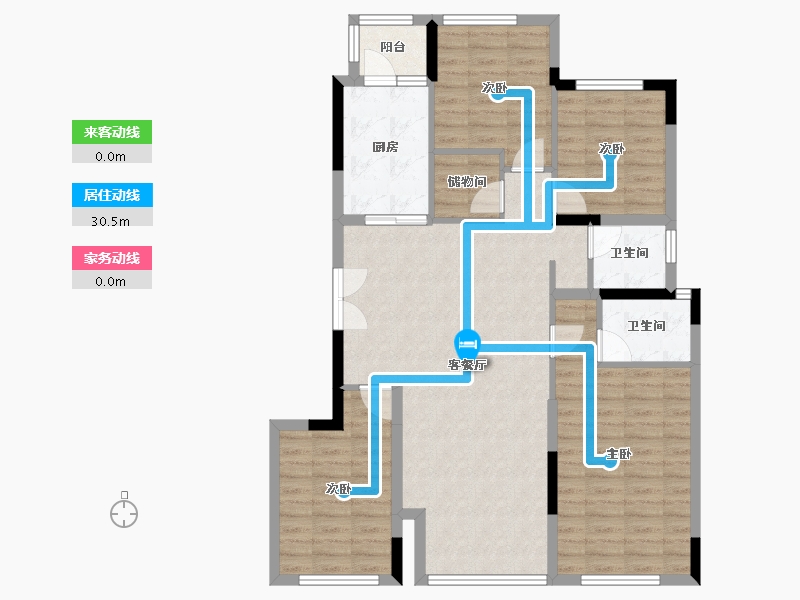 四川省-成都市-建发天府养云-104.14-户型库-动静线