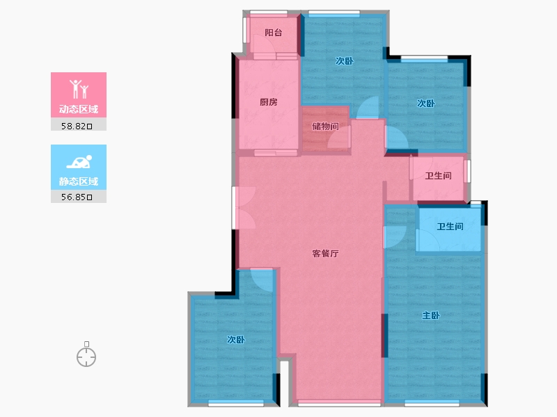 四川省-成都市-建发天府养云-104.14-户型库-动静分区