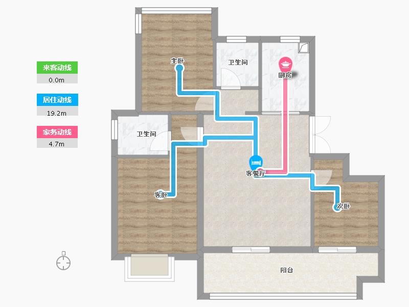 安徽省-合肥市-文一朗书轩-79.20-户型库-动静线