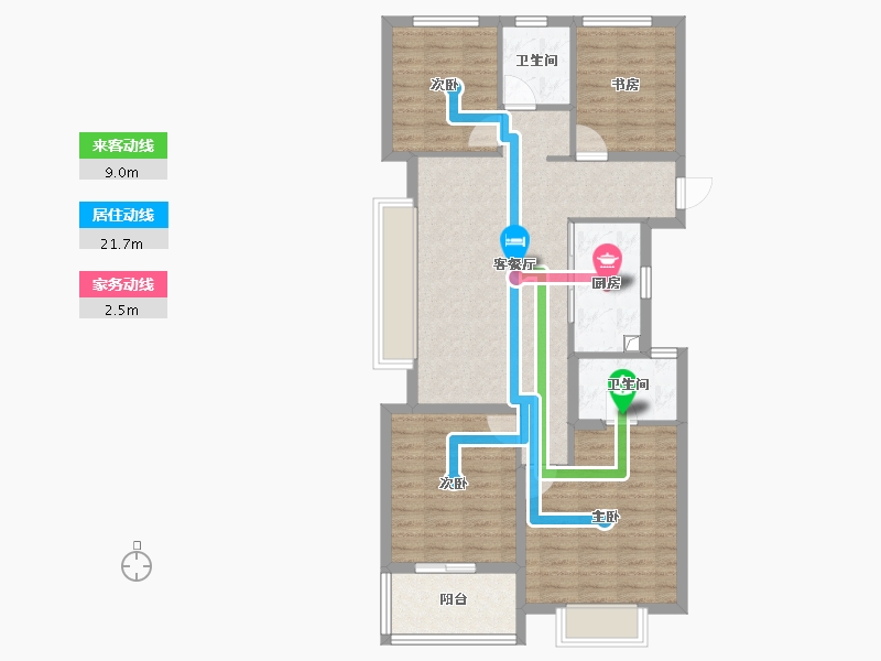 浙江省-宁波市-保利·和颂望悦-92.00-户型库-动静线