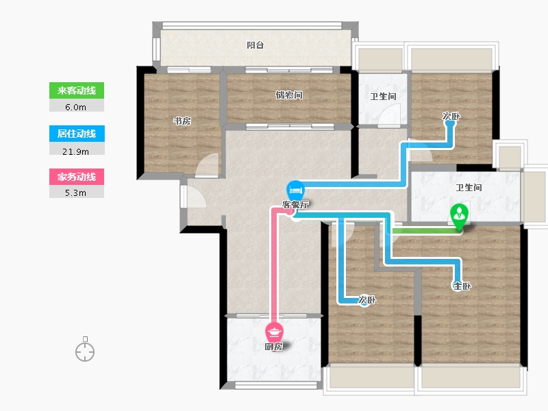 广东省-珠海市-仁恒滨海湾-113.91-户型库-动静线