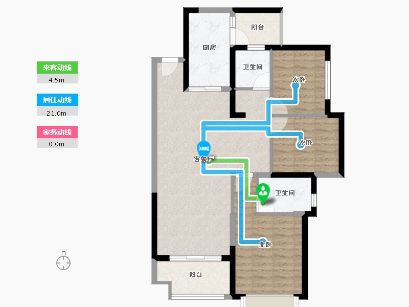 四川省-成都市-天府半岛-85.29-户型库-动静线