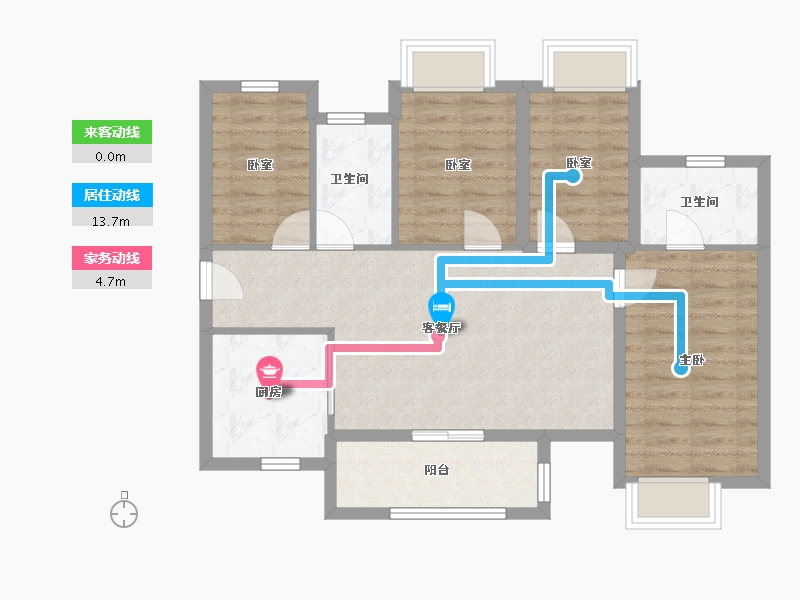 广东省-东莞市-保利招商锦上-81.06-户型库-动静线