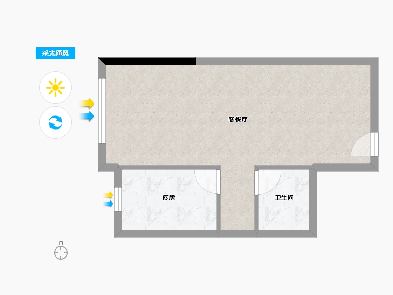 广东省-广州市-中建·玖玥湾（商办）-40.39-户型库-采光通风