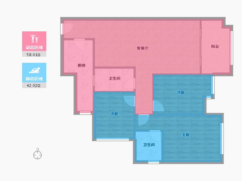 四川省-成都市-万锦城-90.00-户型库-动静分区