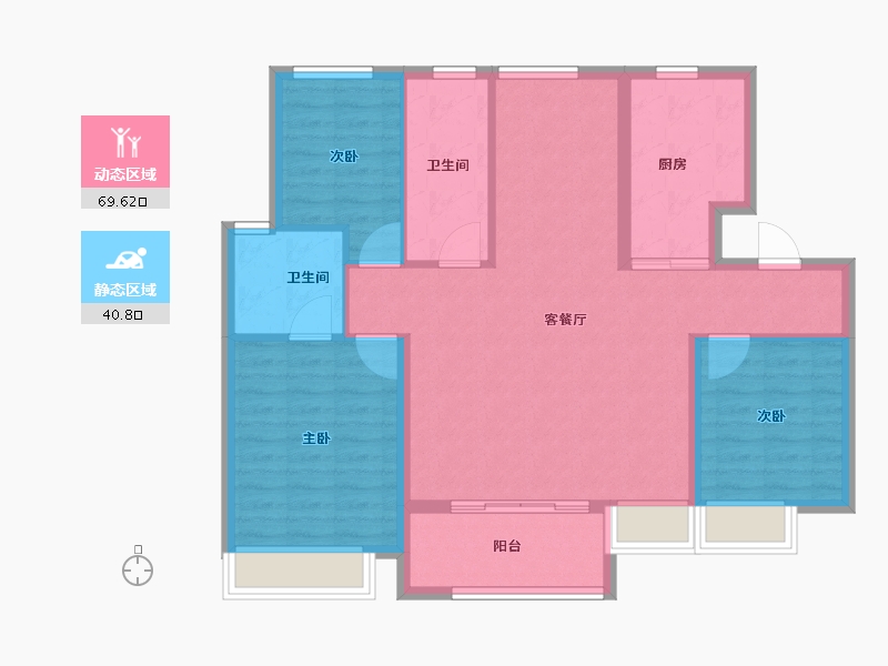 上海-上海市-金融街金悦府-100.00-户型库-动静分区