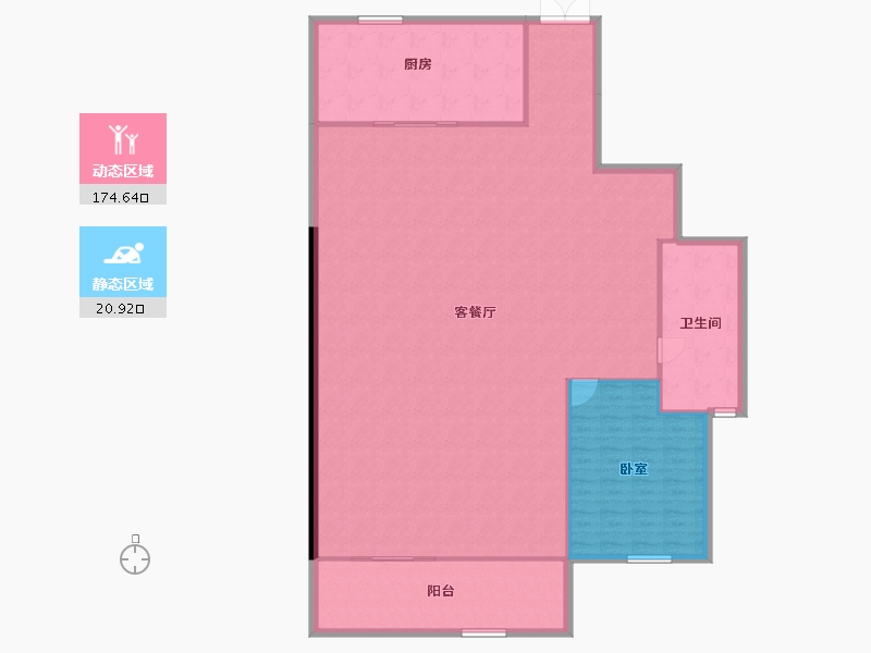 湖南省-长沙市-中国铁建·梦想·龙隐台-185.56-户型库-动静分区