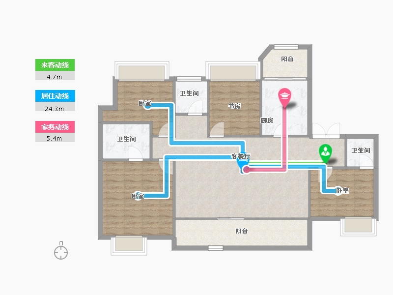 重庆-重庆市-中粮天悦壹号-114.31-户型库-动静线