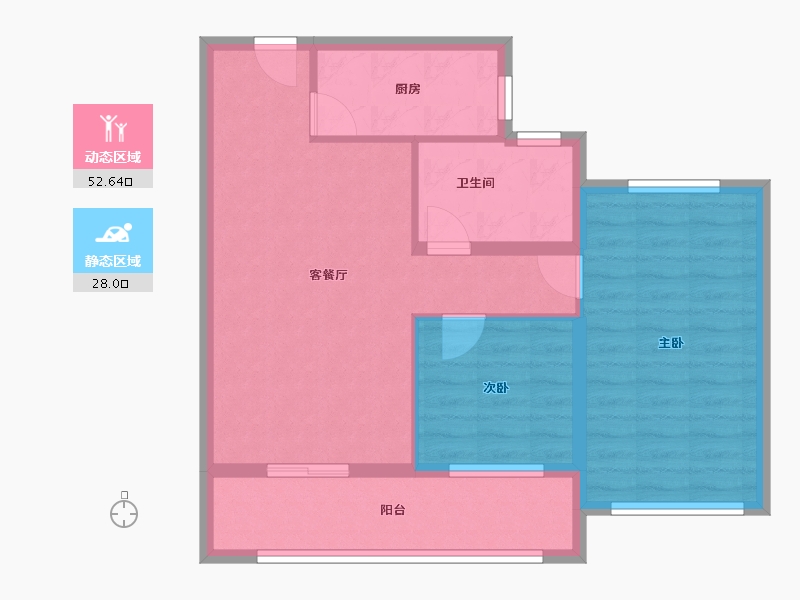 安徽省-淮北市-融翔书香-72.10-户型库-动静分区