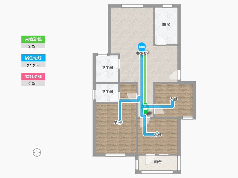 江苏省-苏州市-梅石小区-100.00-户型库-动静线