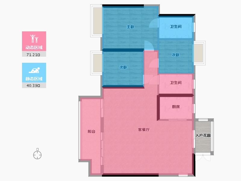 江西省-赣州市-远洋天曜-108.54-户型库-动静分区