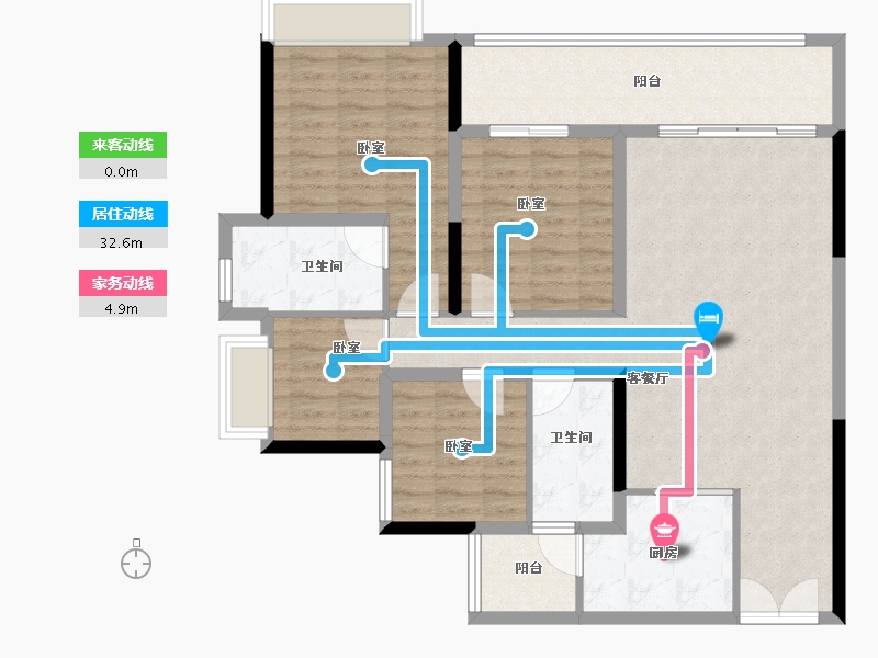 重庆-重庆市-高科江澜-112.00-户型库-动静线