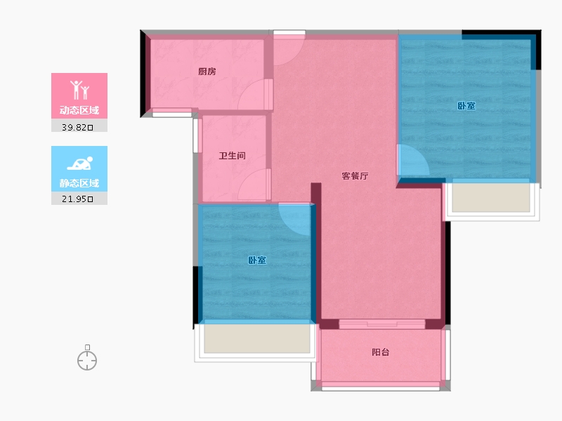 广东省-深圳市-安居玥龙苑-55.08-户型库-动静分区