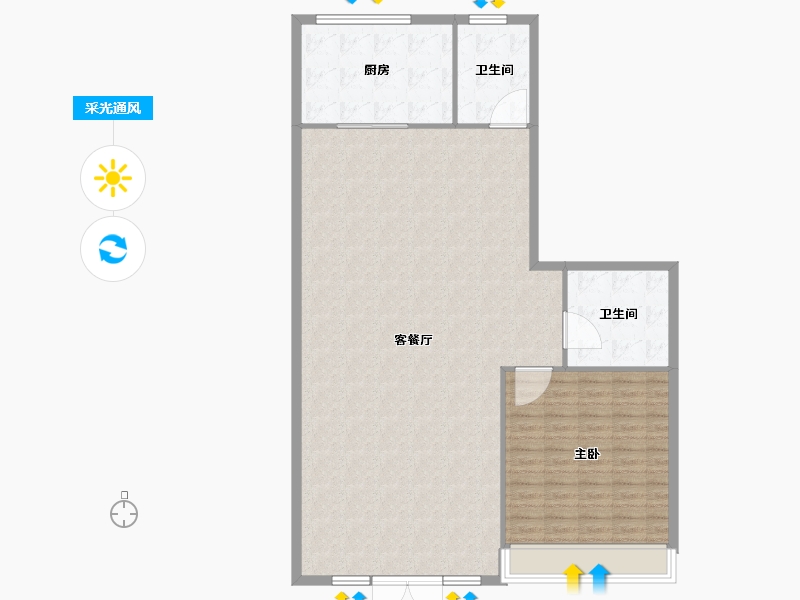 安徽省-滁州市-桂语江南-128.00-户型库-采光通风