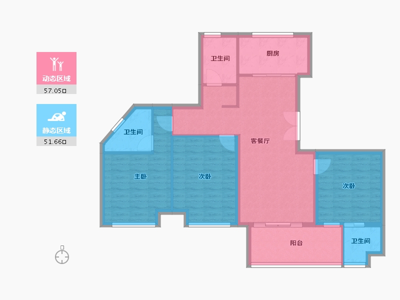 安徽省-滁州市-桂语江南-97.94-户型库-动静分区