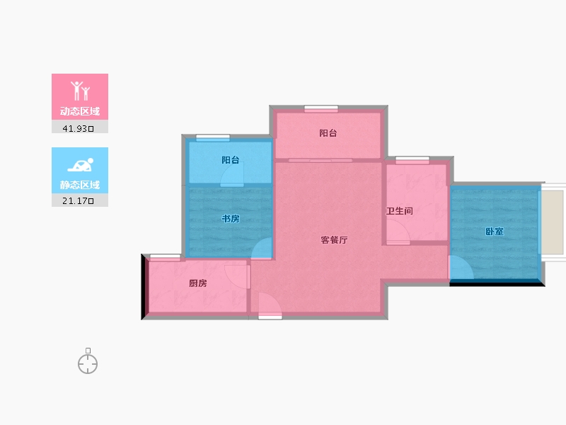 河南省-郑州市-万华城-56.66-户型库-动静分区