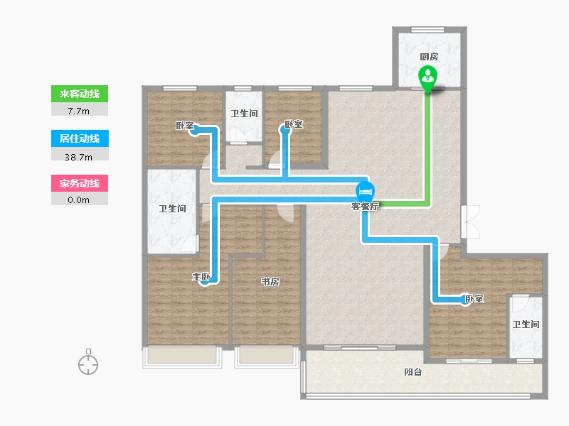 河北省-保定市-嘉禾·复兴公馆-201.99-户型库-动静线