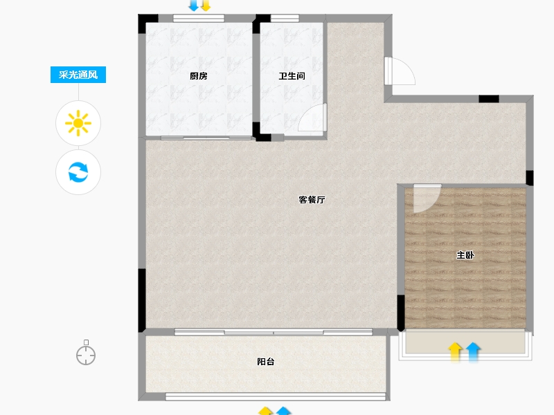 浙江省-杭州市-驭远久映樾府-136.00-户型库-采光通风