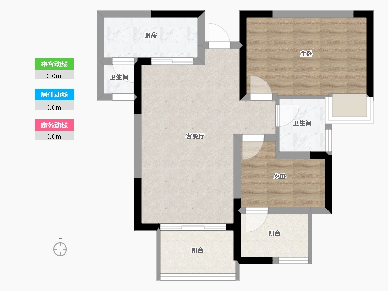 四川省-成都市-华侨城融创春风十里-59.91-户型库-动静线