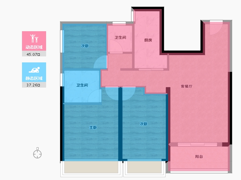 海南省-海口市-同康·国兴一品-73.19-户型库-动静分区