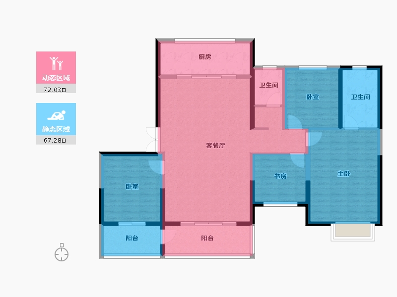 山西省-晋中市-文旅·云溪里-126.00-户型库-动静分区