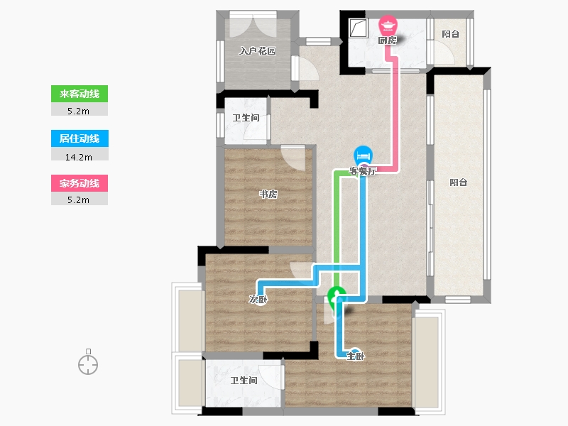 贵州省-黔东南苗族侗族自治州-惠邦学府-92.00-户型库-动静线