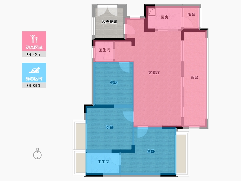 贵州省-黔东南苗族侗族自治州-惠邦学府-92.00-户型库-动静分区