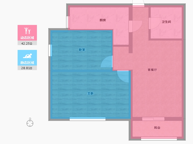 北京-北京市-鑫兆雅园-68.00-户型库-动静分区